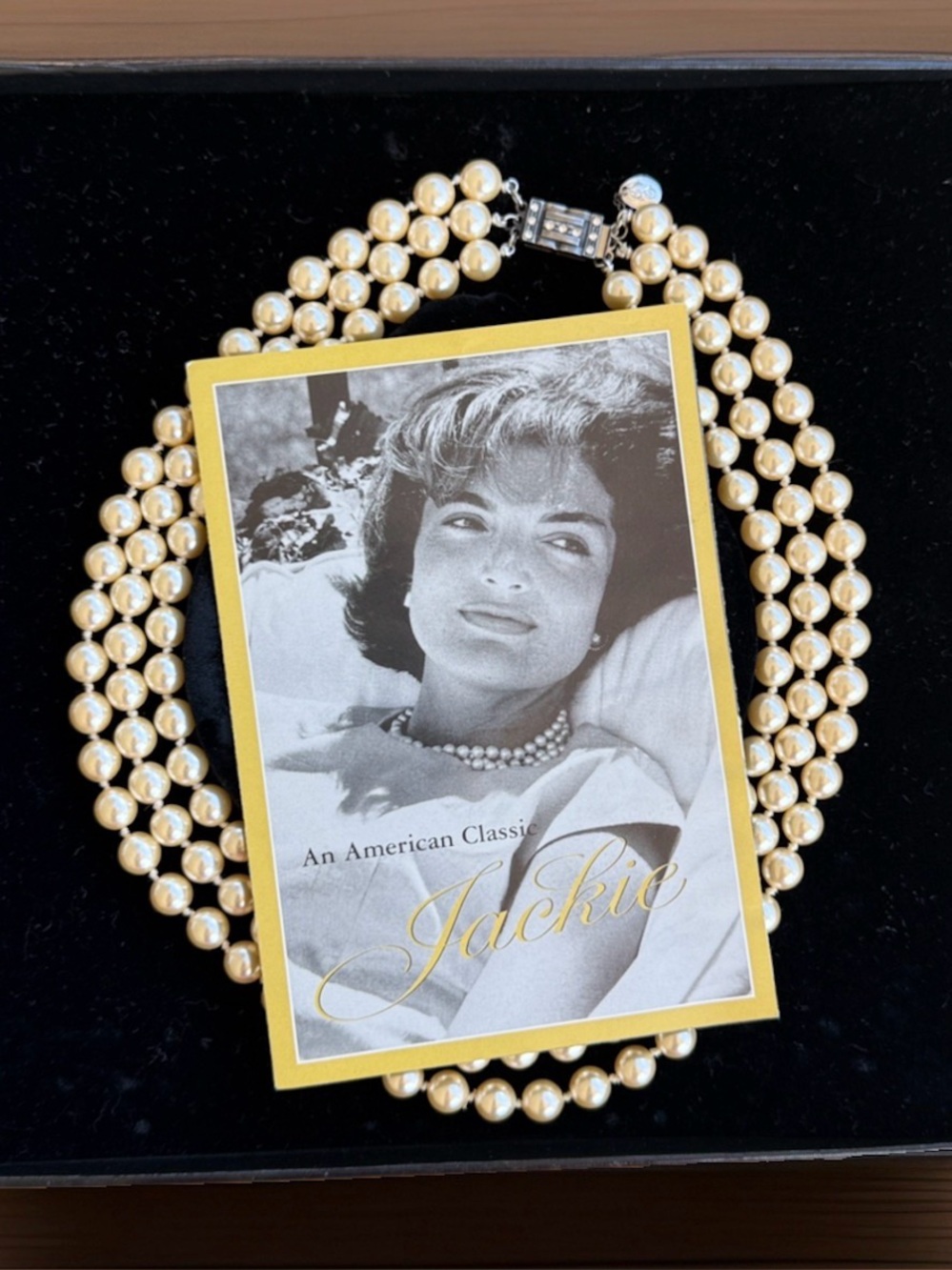 "JACKIE'S PEARLS" Jackie Kennedy’s Triple-Strand Faux-Pearls The Franklin Mint